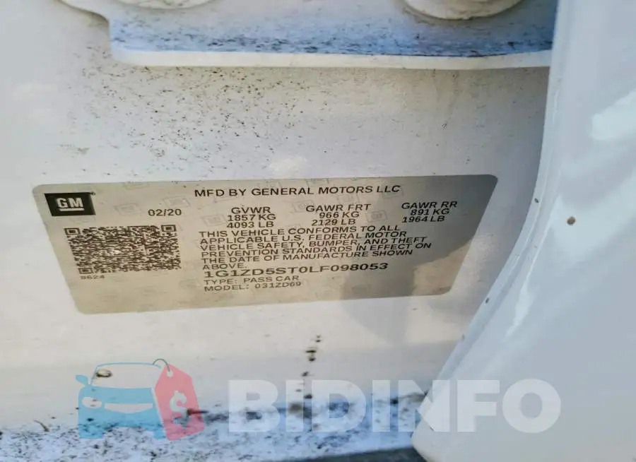 1G1ZD5ST0LF098053 Photo# 12