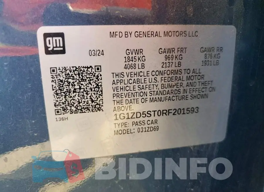 1G1ZD5ST0RF201593 Photo# 12
