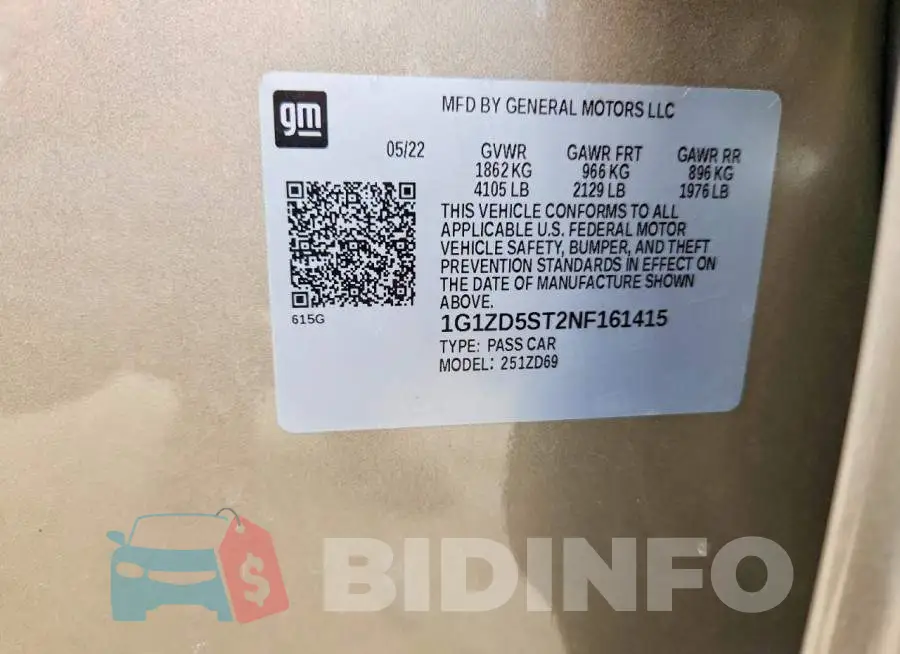 1G1ZD5ST2NF161415 Photo# 12