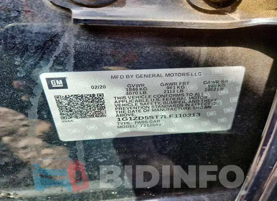 1G1ZD5ST7LF110313 Photo# 12