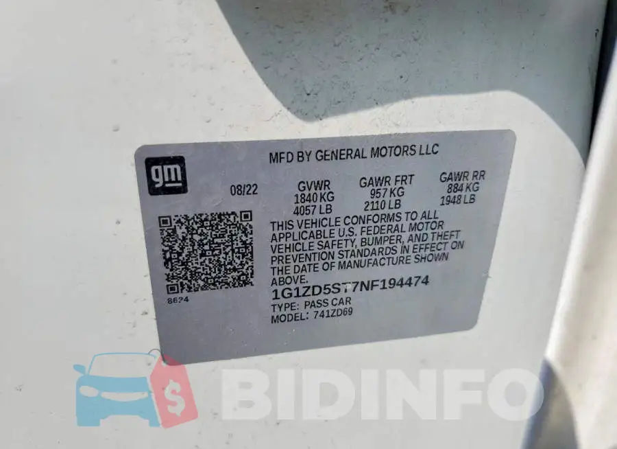 1G1ZD5ST7NF194474 Photo# 12