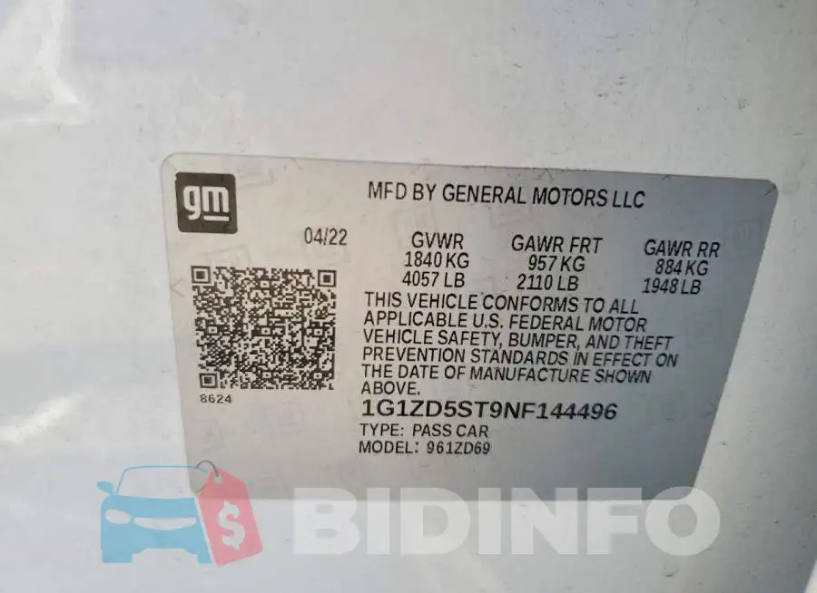 1G1ZD5ST9NF144496 Photo# 12