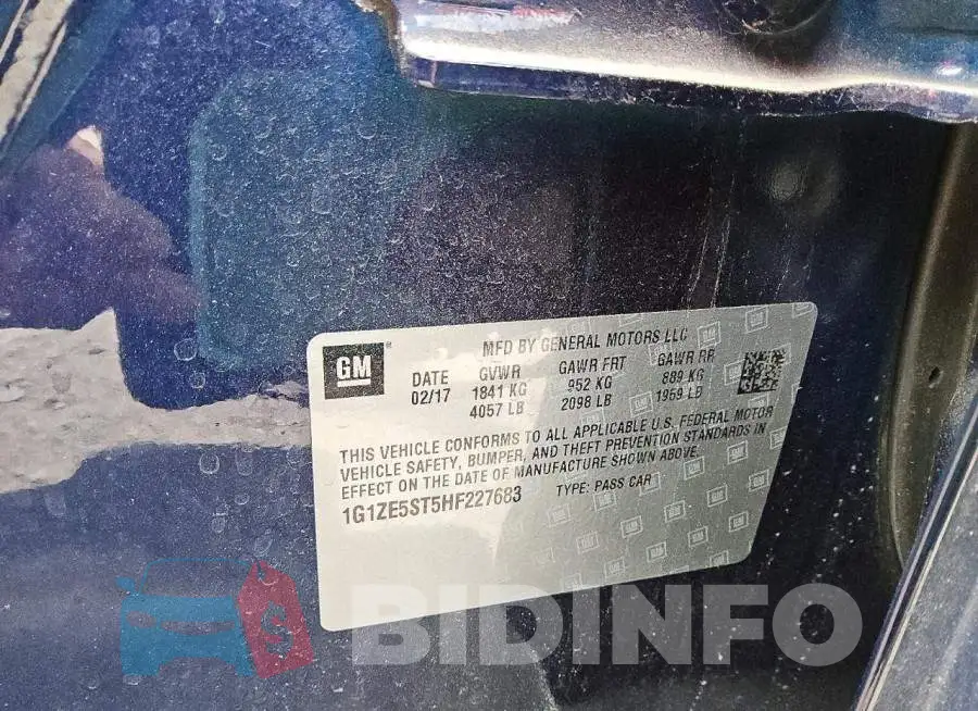 1G1ZE5ST5HF227683 Photo# 12