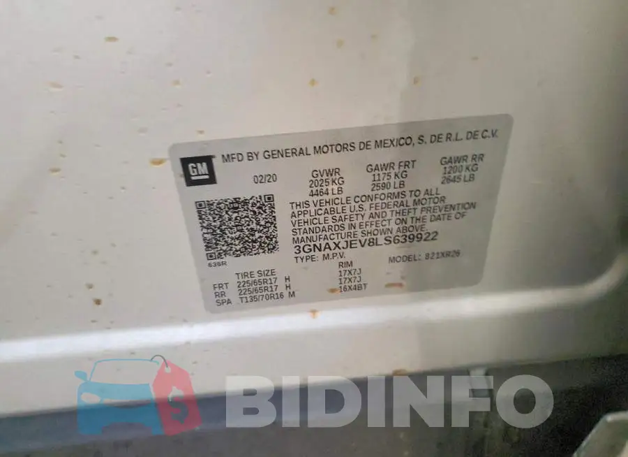 3GNAXJEV8LS639922 Photo# 13