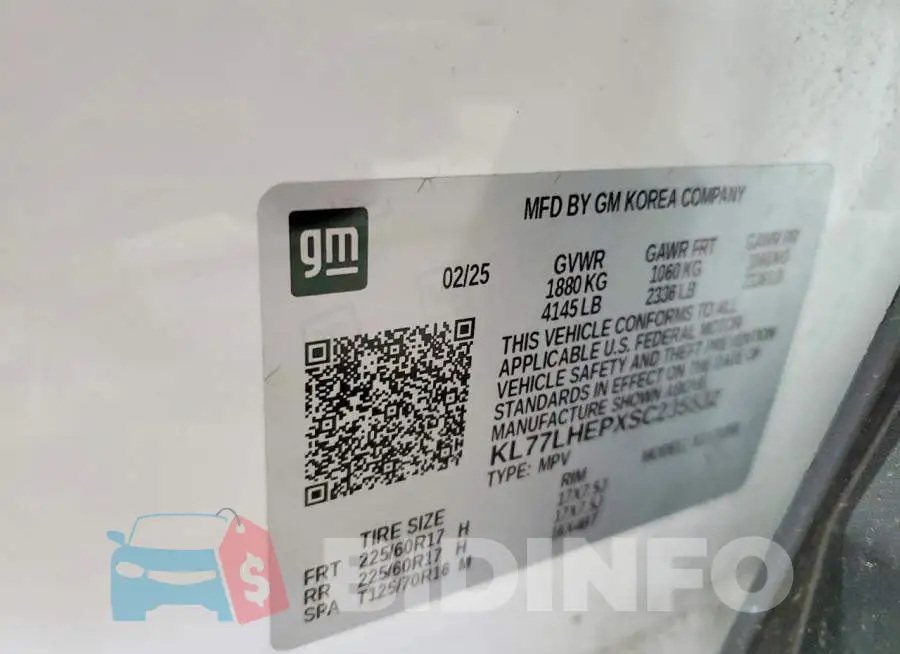 KL77LHEPXSC235532 Photo# 13