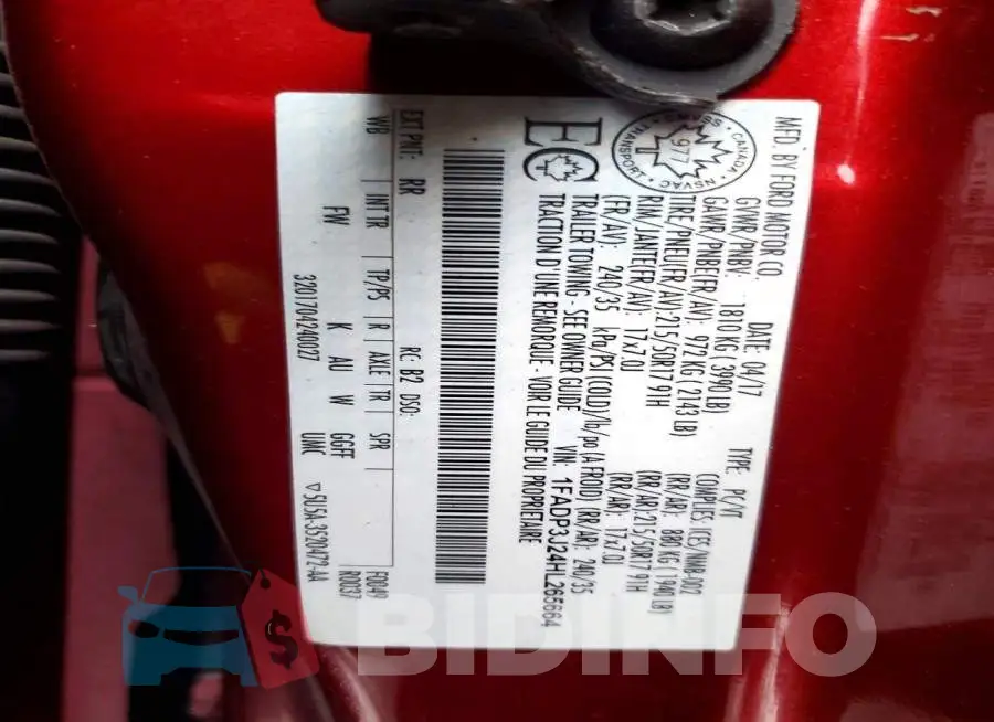 1FADP3J24HL265664 Photo# 13