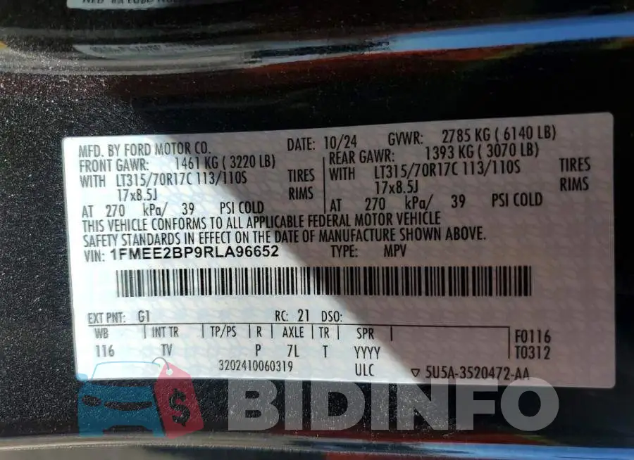 1FMEE2BP9RLA96652 Photo# 13