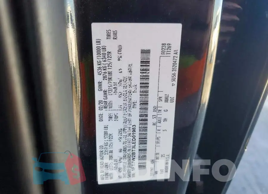 1FT7W2BT3LED01983 Photo# 13
