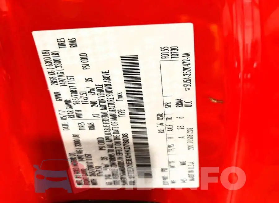 1FTEX1E8XHKD78008 Photo# 12