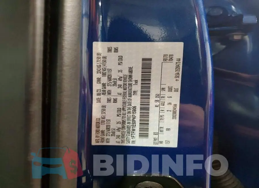 1FTFW1E50PKF15906 Photo# 12
