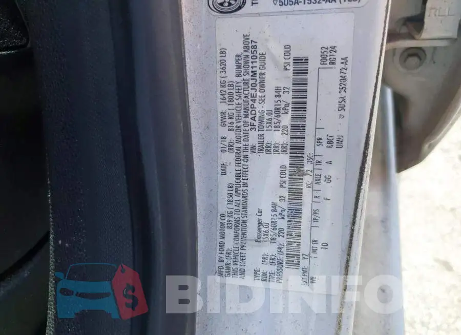 3FADP4EJ0JM110587 Photo# 13