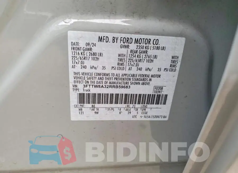 3FTTW8A32RRB59683 Photo# 12