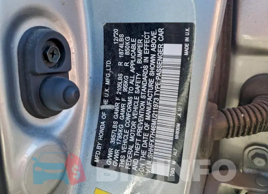 SHHFK7H46MU211973 Photo# 12