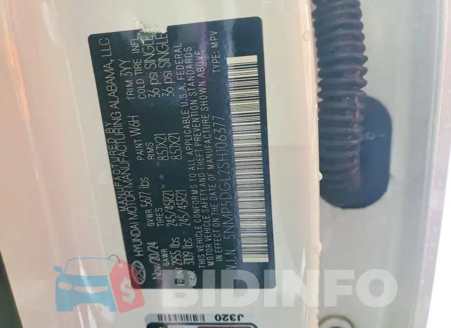 5NMP5DGL2SH106377 Photo# 13