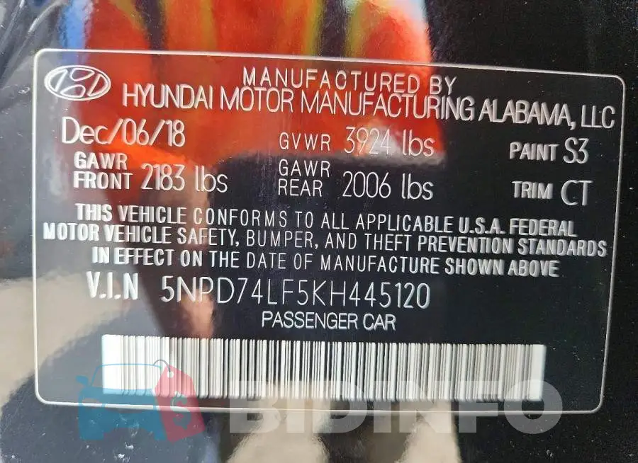 5NPD74LF5KH445120 Photo# 13