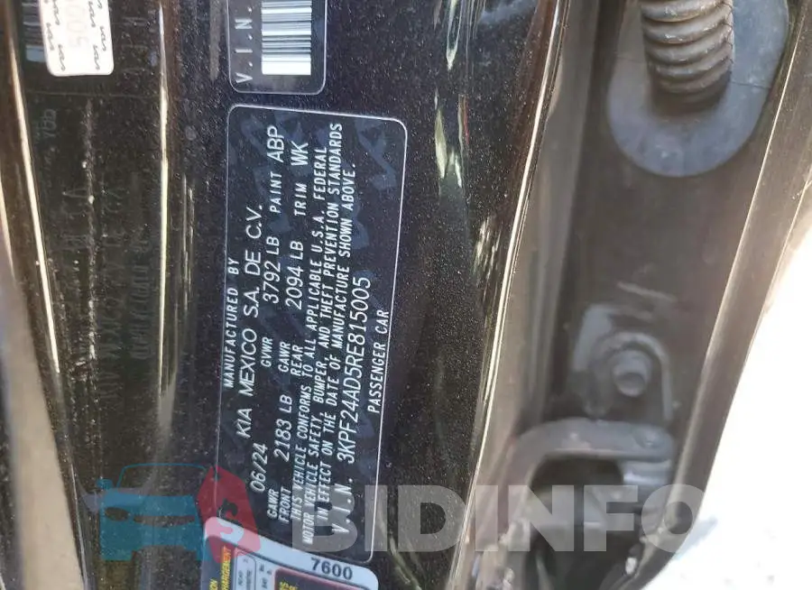 3KPF24AD5RE815005 Photo# 13