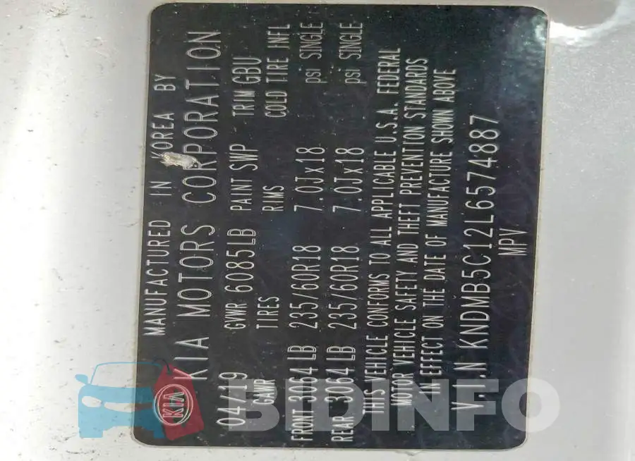 KNDMB5C12L6574887 Photo# 13