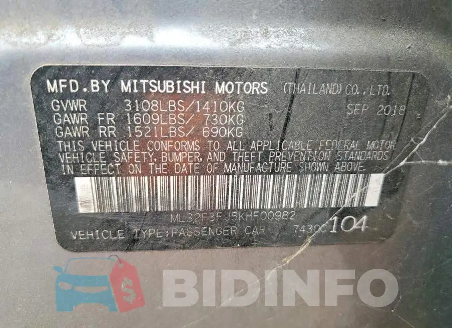 ML32F3FJ5KHF00982 Photo# 12
