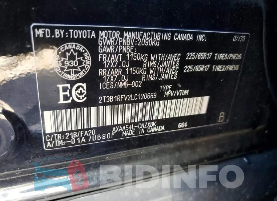 2T3B1RFV2LC120669 Photo# 13