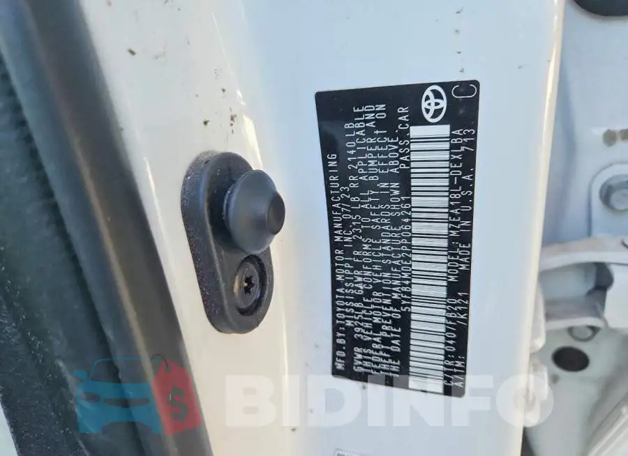 5YFB4MDE2PP064261 Photo# 12