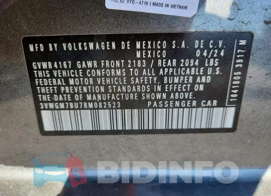 3VWGM7BU7RM082523 Photo# 13