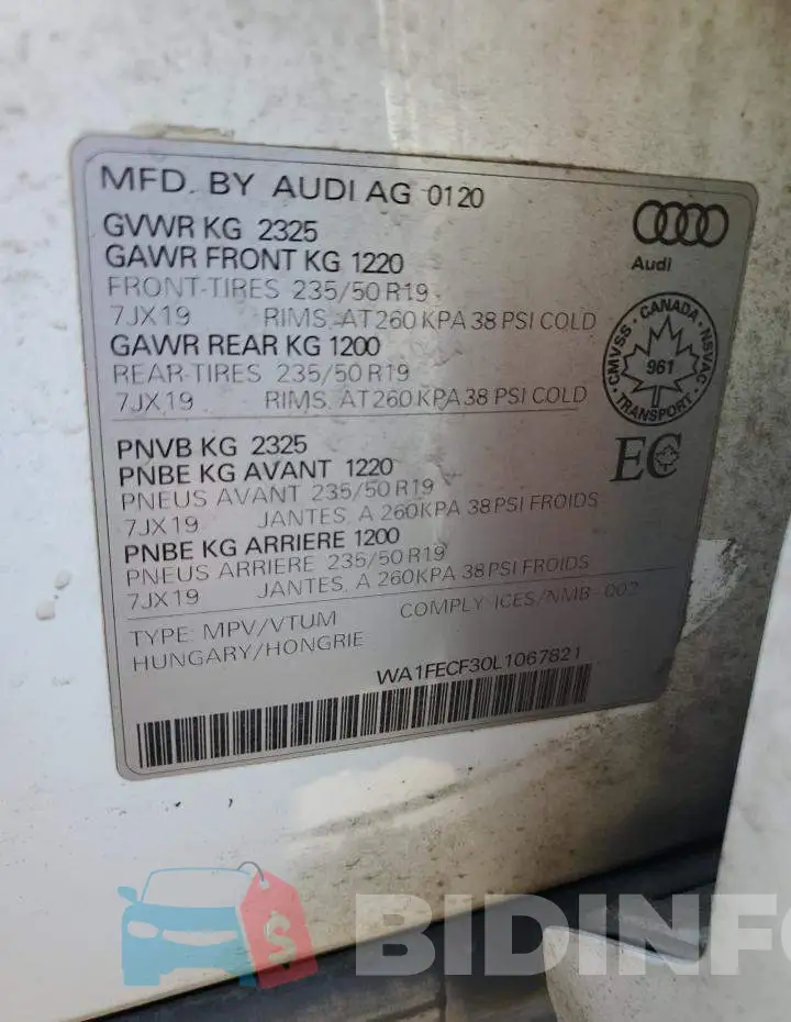 WA1FECF30L1067821 Photo# 13
