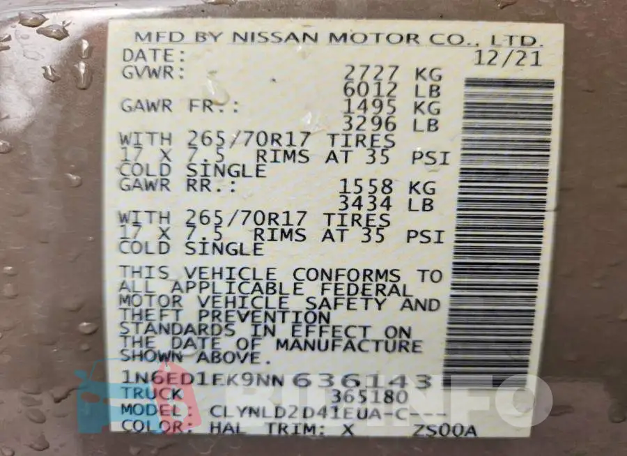 1N6ED1EK9NN636143 Photo# 12