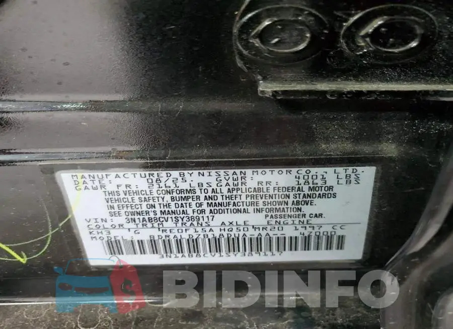3N1AB8CV1SY389117 Photo# 13