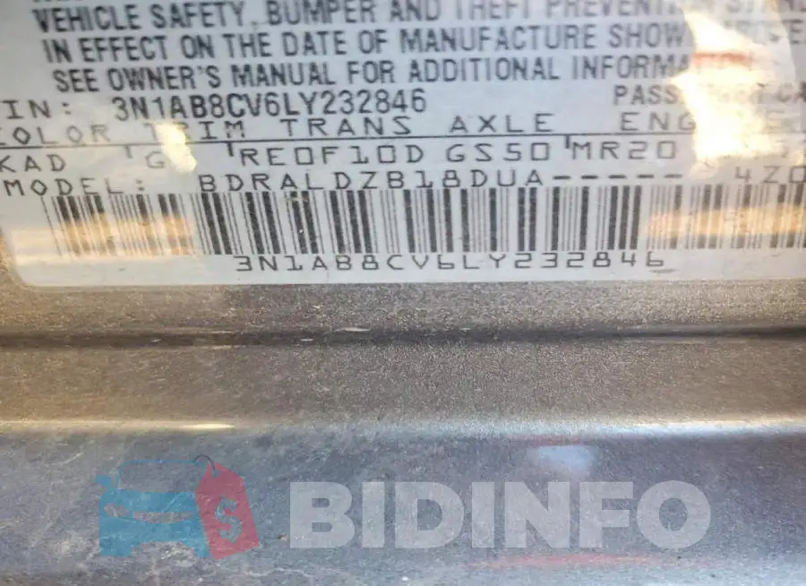 3N1AB8CV6LY232846 Photo# 14