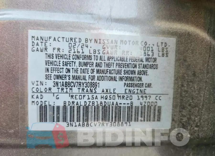 3N1AB8CV7RY308891 Photo# 12