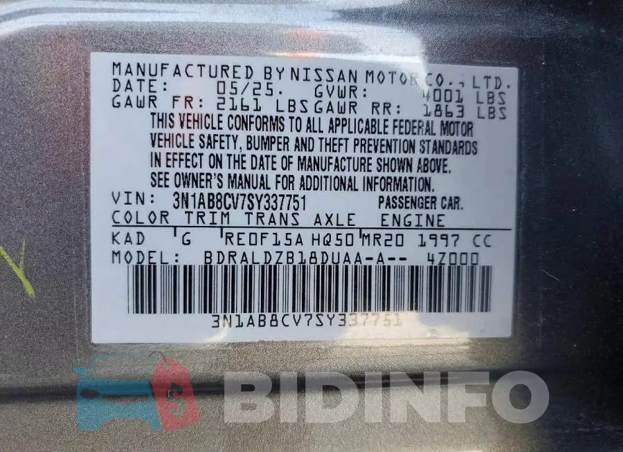 3N1AB8CV7SY337751 Photo# 12