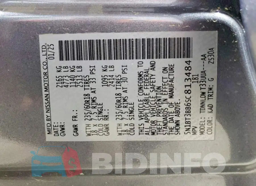 5N1BT3BB6SC813484 Photo# 13