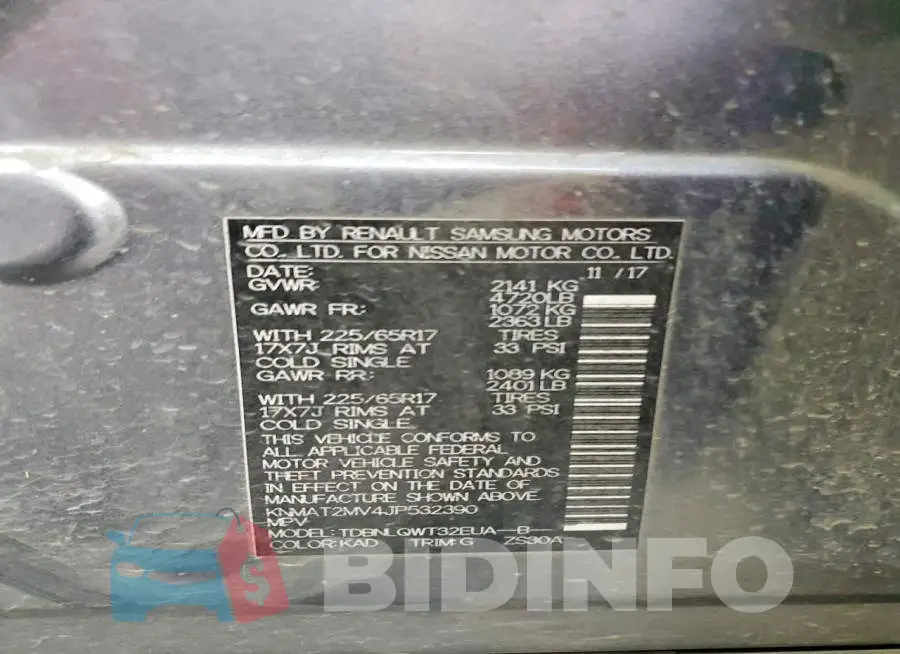 KNMAT2MV4JP532390 Photo# 12