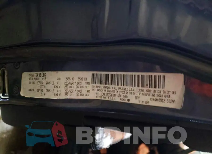 1C4PJMCB7KD441474 Photo# 12