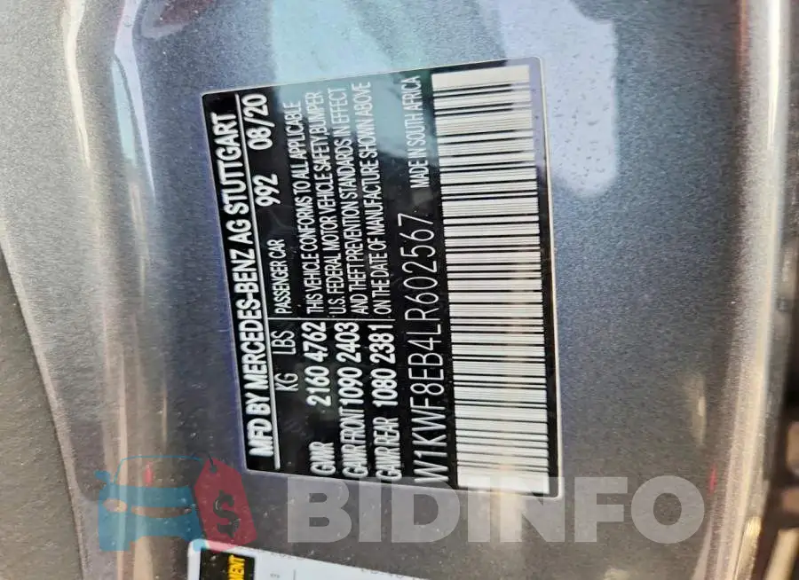 W1KWF8EB4LR602567 Photo# 13