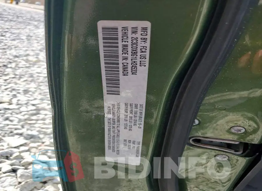 2C3CDXBG1LH245334 Photo# 12