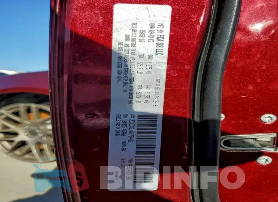 2C3CDXGJ4KH734412 Photo# 12