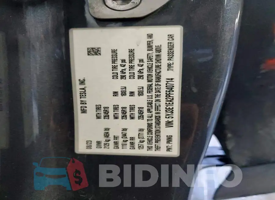 5YJ3E1EA2PF640714 Photo# 12