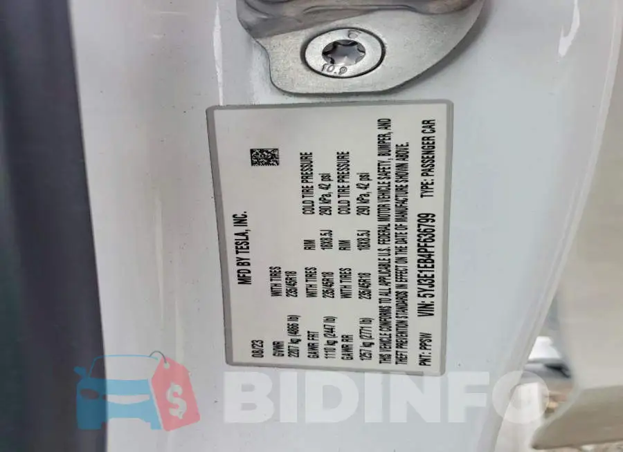 5YJ3E1EB4PF636799 Photo# 13