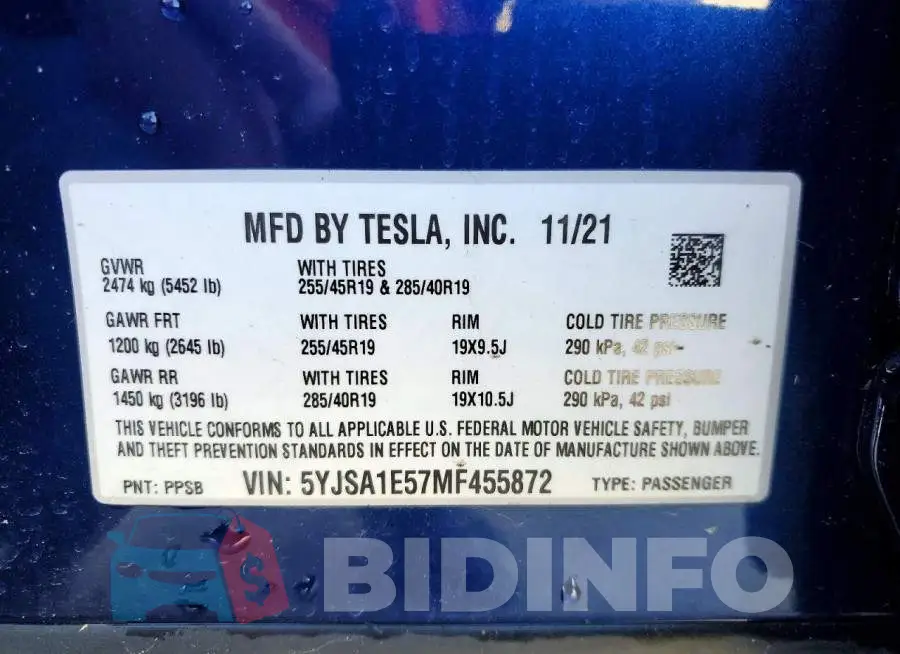 5YJSA1E57MF455872 Photo# 12