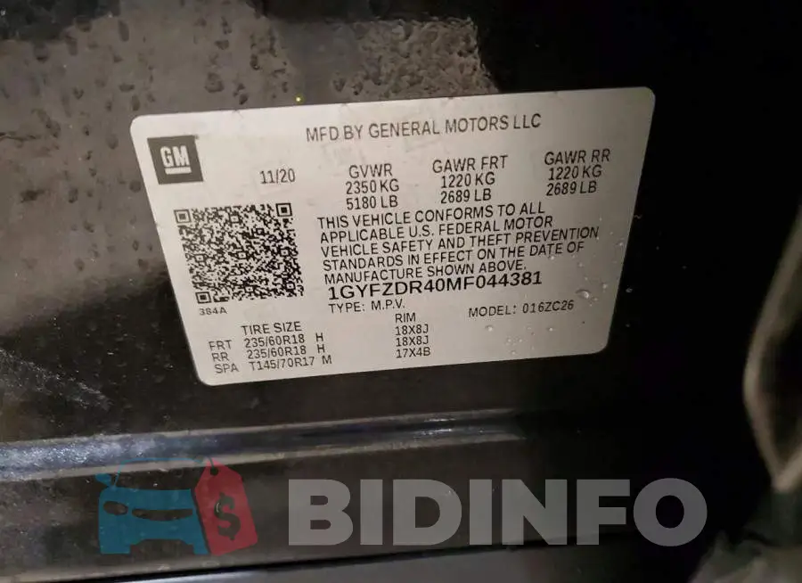 1GYFZDR40MF044381 Photo# 14