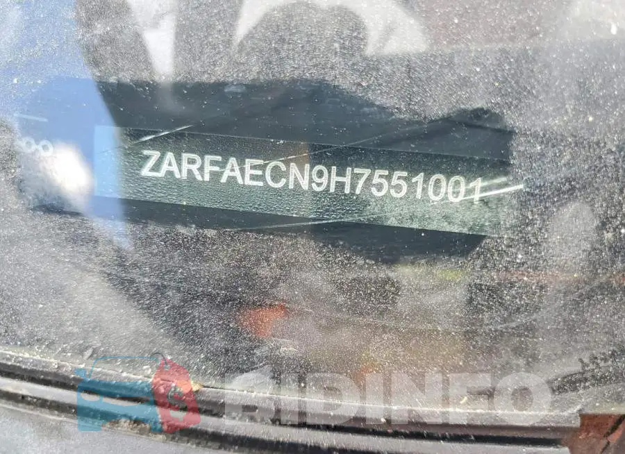 ZARFAECN9H7551001 Photo# 13