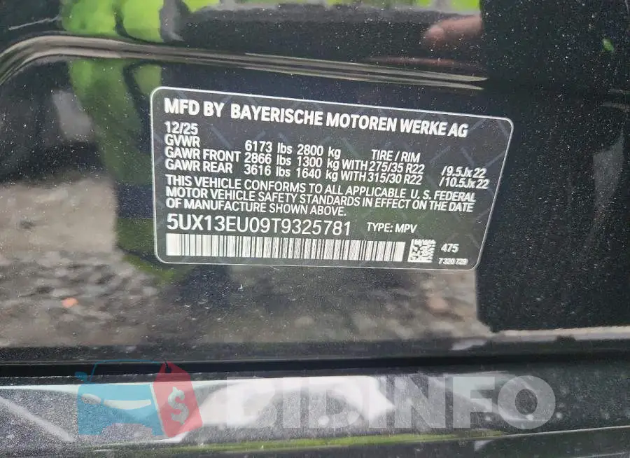 5UX13EU09T9325781 Photo# 14