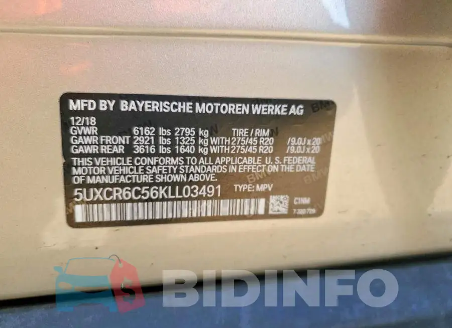 5UXCR6C56KLL03491 Photo# 13
