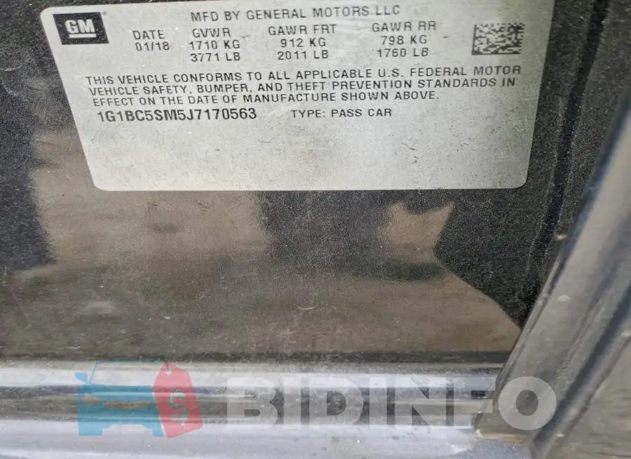 1G1BC5SM5J7170563 Photo# 13