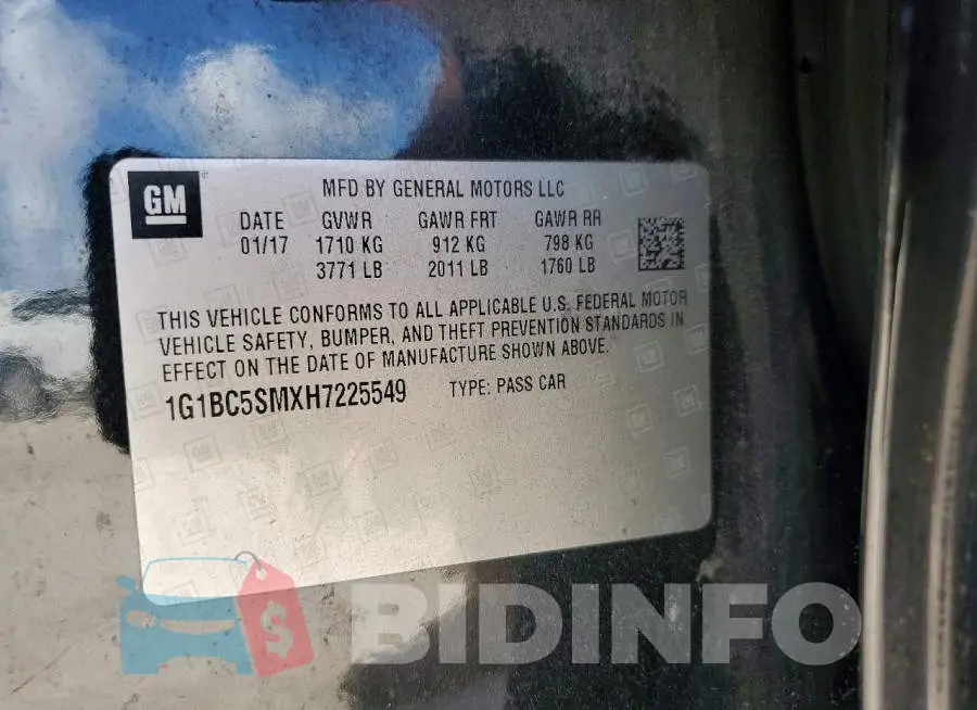 1G1BC5SMXH7225549 Photo# 12