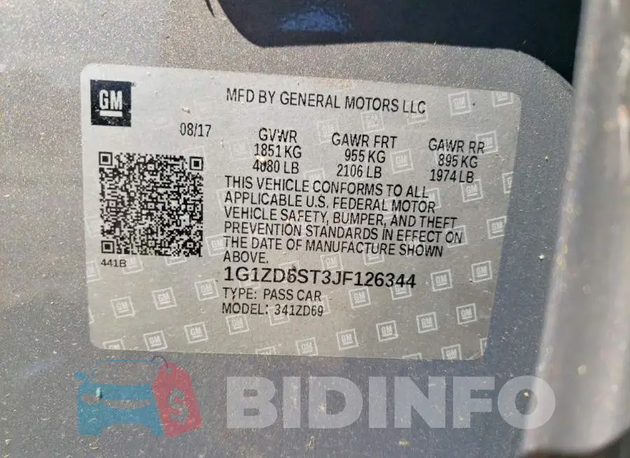 1G1ZD5ST3JF126344 Photo# 12