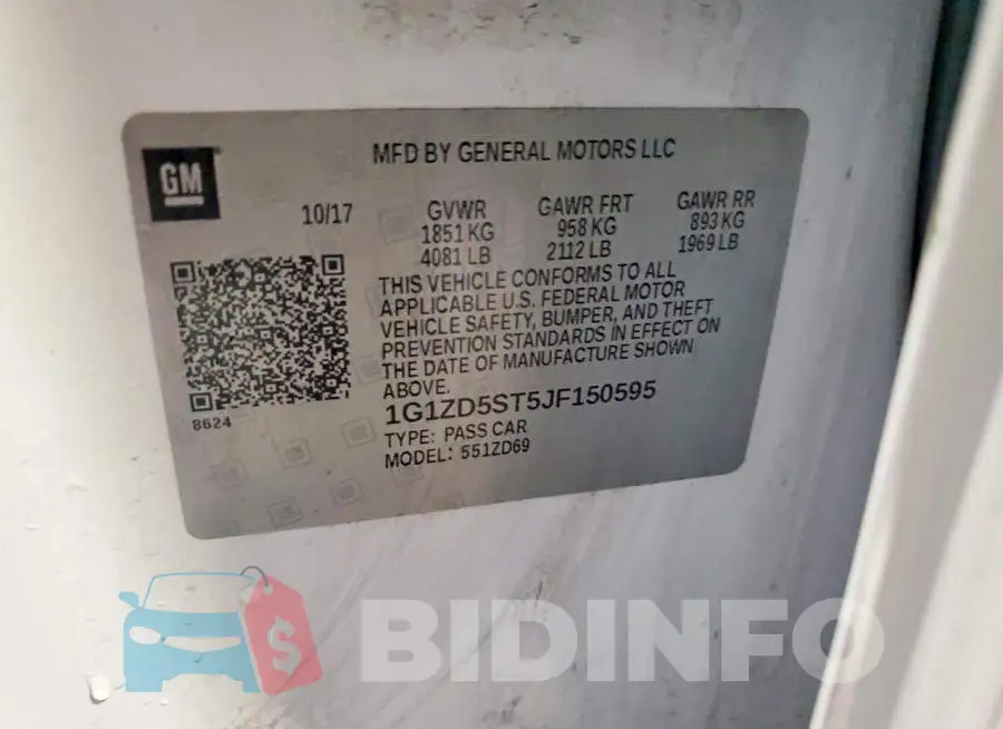 1G1ZD5ST5JF150595 Photo# 12