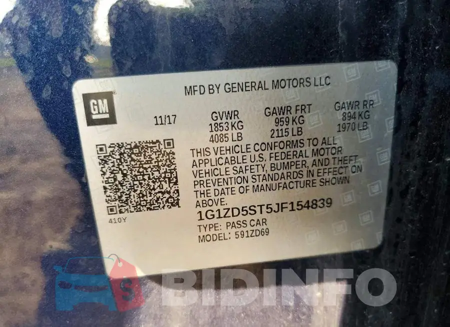 1G1ZD5ST5JF154839 Photo# 12