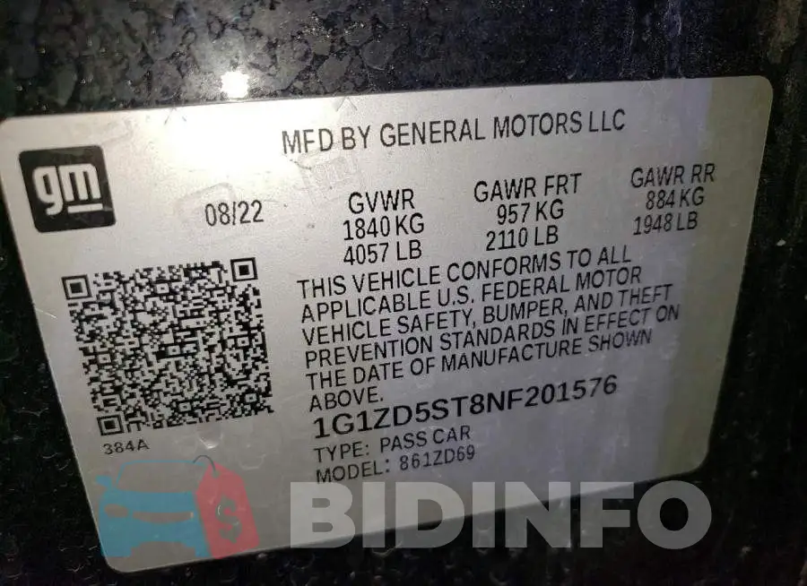 1G1ZD5ST8NF201576 Photo# 12